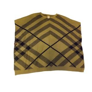 Anthropologie Do Everything In Love Pancho Women One Size Brown And Black‎ Boho